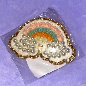 - Stoney Clover Lane rainbow patch with pearls, new in original plastic pa…